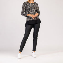 MIRA - ДАМСКА МОДНА ТЕНИСКА С ДЪЛЪГ РЪКАВ