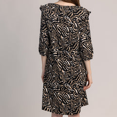 OLIA - ДАМСКА РОКЛЯ С 3/4 РЪКАВИ И КРОЙКА