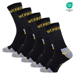 WORKDRY™ – РАБОТНИ ЧОРАПИ 5 В 1 СЪС СЕРТИФИКАТ OEKO‑TEX (КОМПЛЕКТ ОТ 5)
