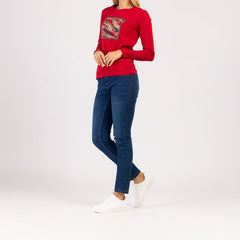 LUMA  - ДАМСКА ТЕНИСКА С ДЪЛЪГ РЪКАВ ОТ 100% ПАМУК