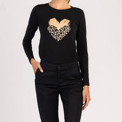 LUMA  - ДАМСКА ТЕНИСКА С ДЪЛЪГ РЪКАВ ОТ 100% ПАМУК