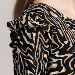 OLIA - ДАМСКА РОКЛЯ С 3/4 РЪКАВИ И КРОЙКА