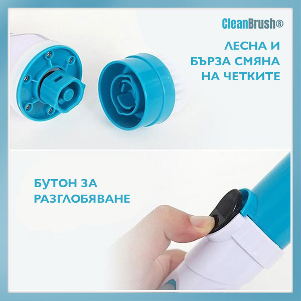 CLEANBRUSH® - БЕЗЖИЧНА ЧЕТКА ЗА ПОЧИСТВАНЕ